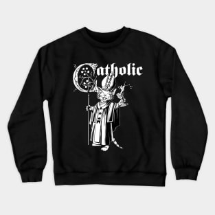 Cat Catholic cat Crewneck Sweatshirt